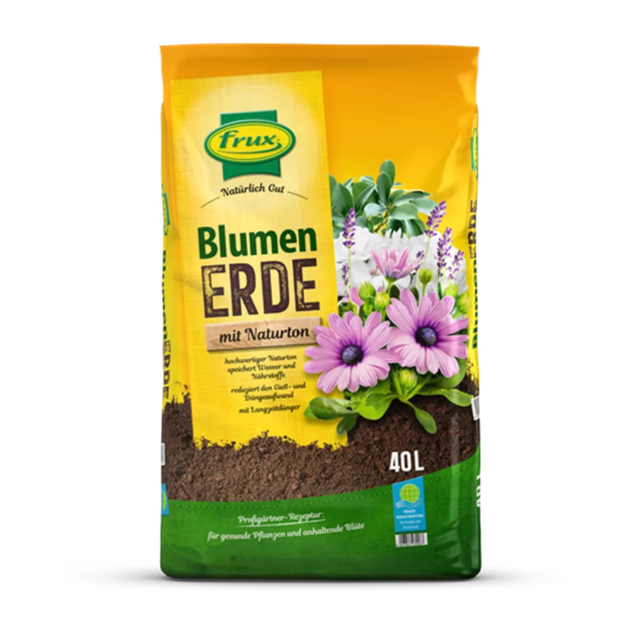 Blumenerde mit Naturton 40 Liter 