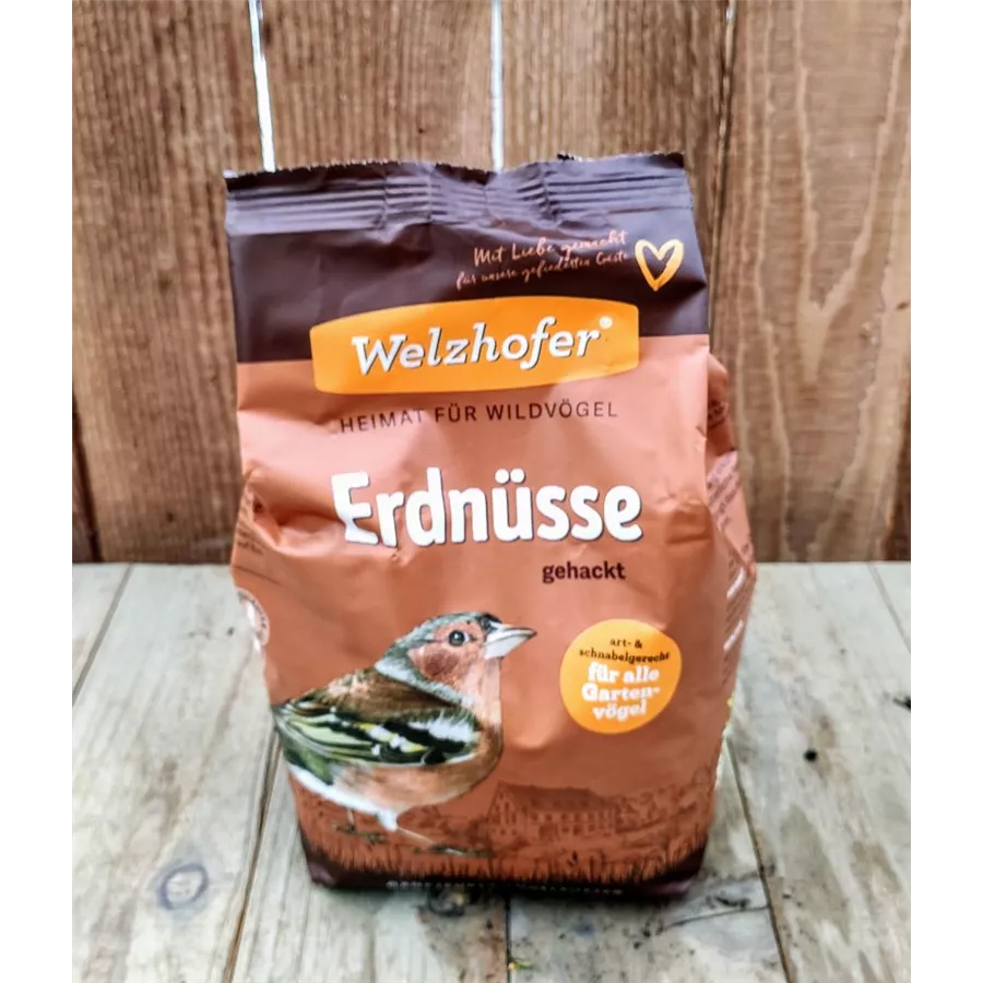 Ganzjahres Vogelfutter Erdnüsse gehackt 1 kg